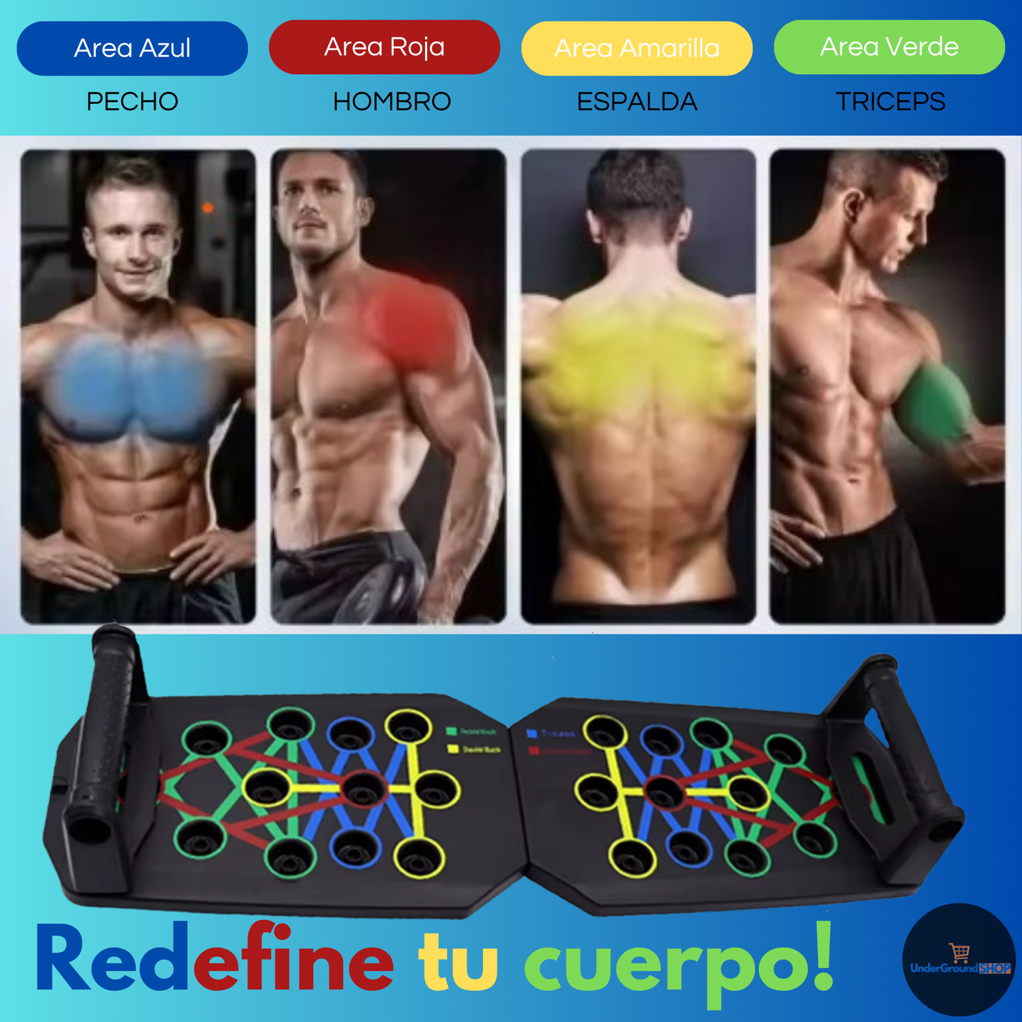 Tabla de Flexiones PushPower Elite