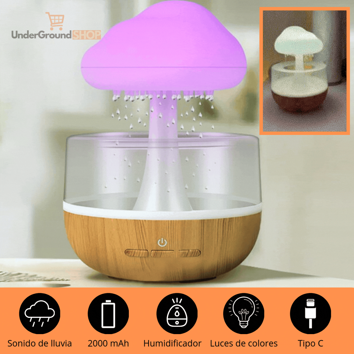 Humidificador Serene Rain