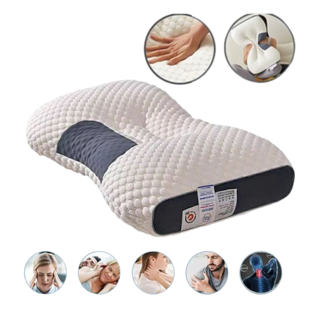 🌛 Almohada Ortopedica Viscoelastica 😴 + Almohada para piernas 🦵 GRATIS 🎁